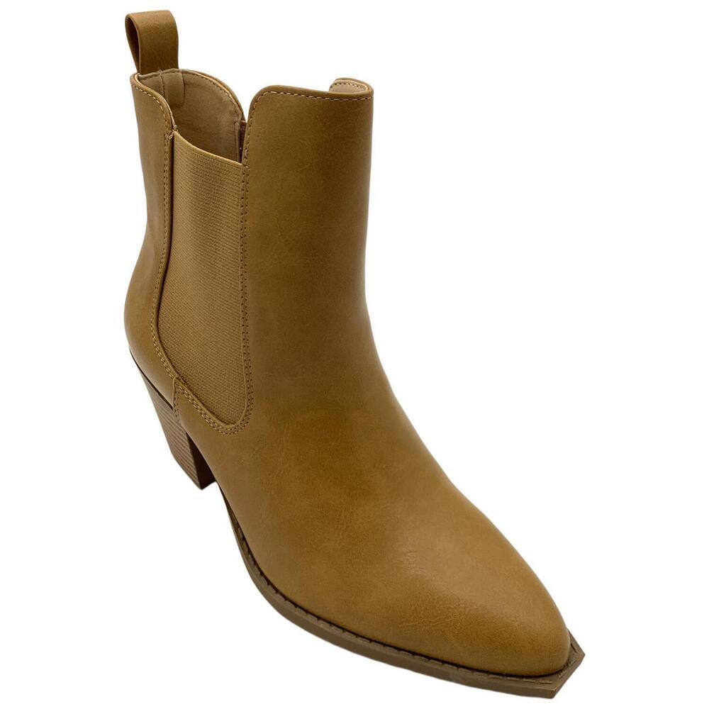 Journee Women's Rosemary Ankle Boots Tan - Medium